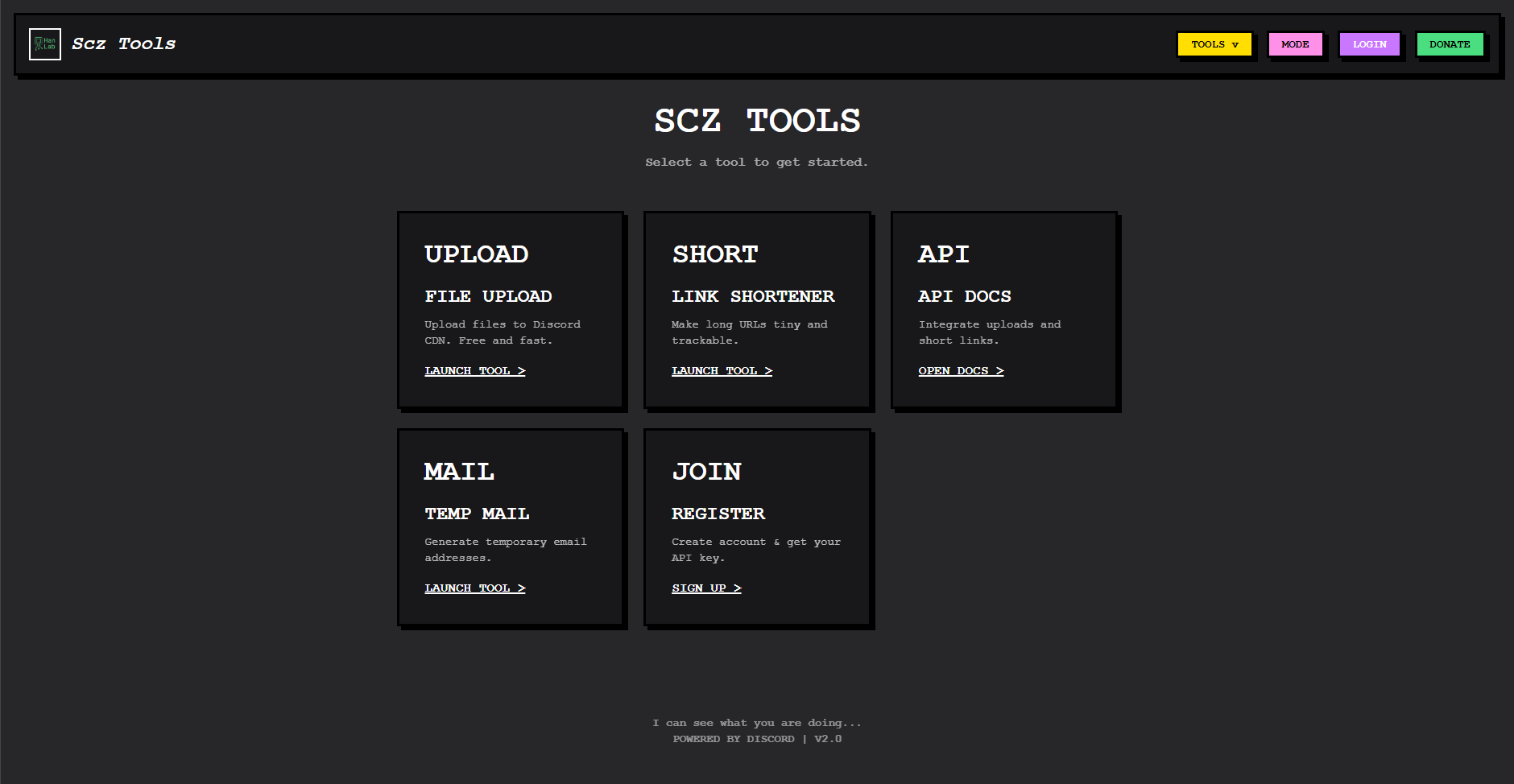 Scz Tools - Link Shortner & File Uploader