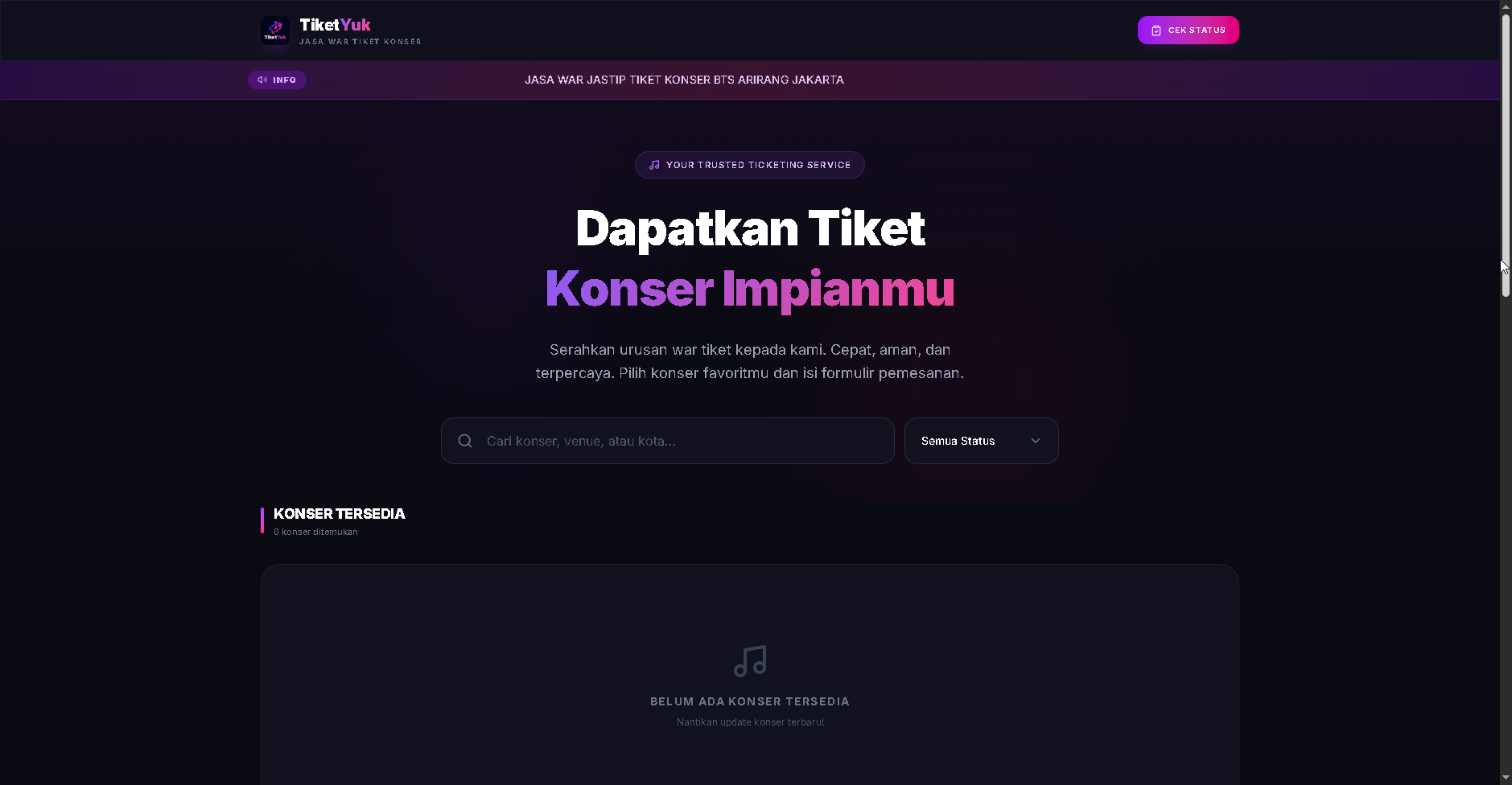TiketYuk - Concert Ticket War & Concierge Service